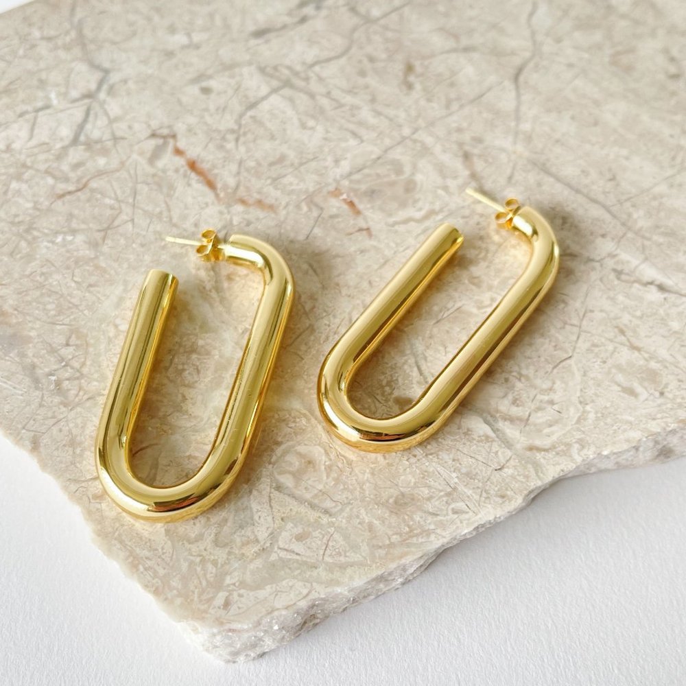 Machete Maya Hoop Earrings